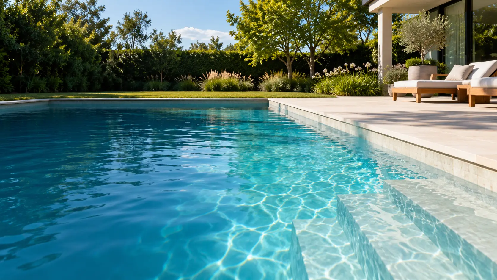 Piscina limpia, imagen ilustrativa